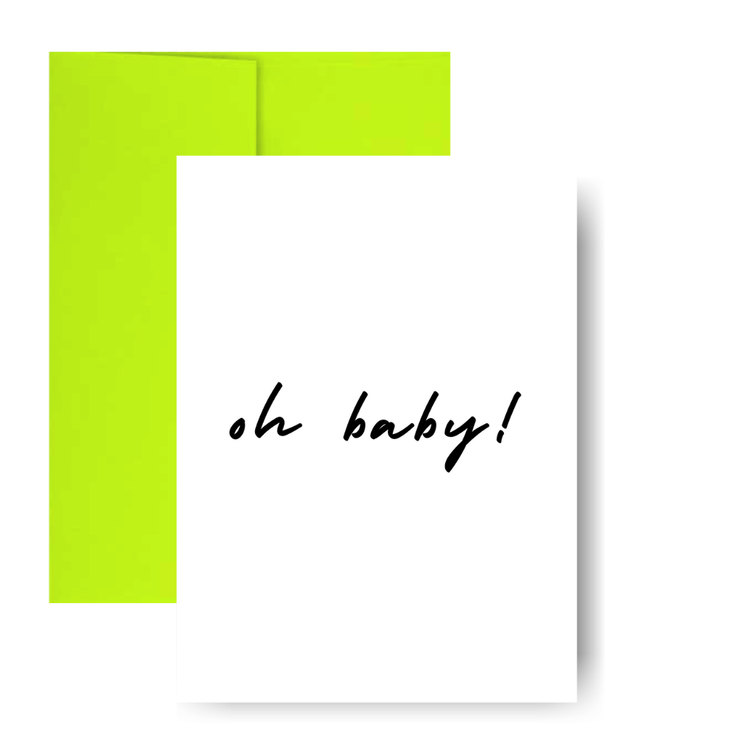oh baby! Greeting Card