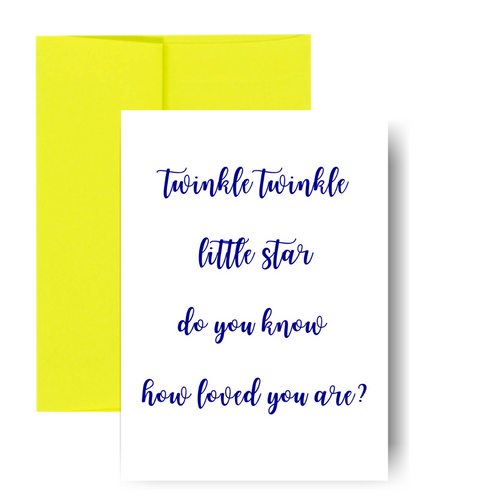 Twinkle twinkle little star Greeting Card