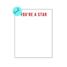 Load image into Gallery viewer, YOU&#39;RE A STAR- Set of 20 Notecards + 20 Envelopes
