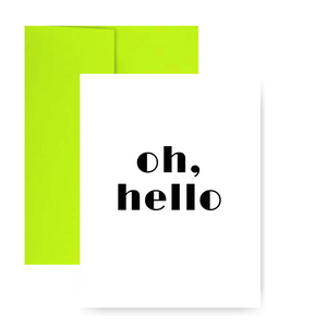 oh, hello Greeting Card