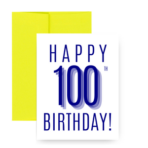 HAPPY 100th BIRTHDAY! Greeting Card