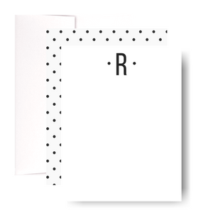 Studio Lemonade Monogram R Notecards