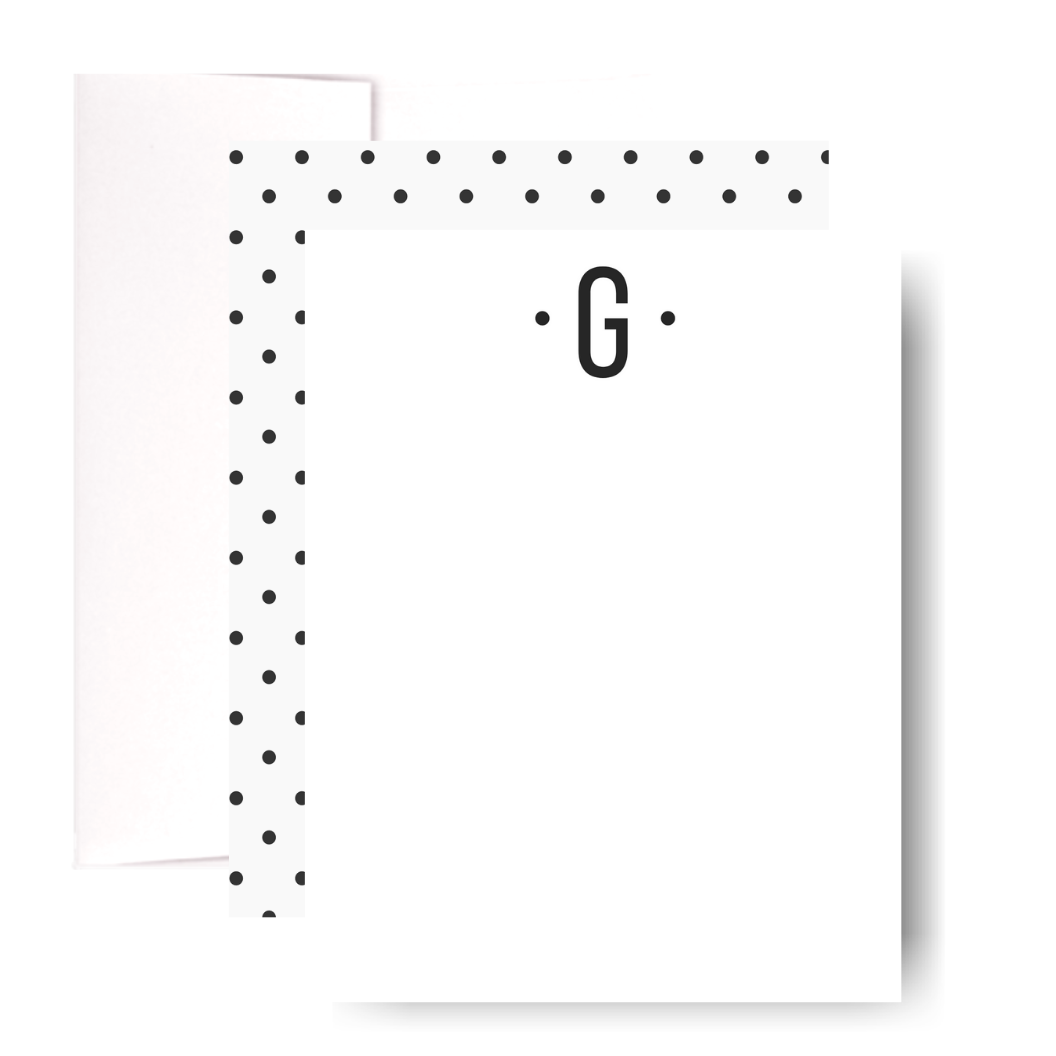 Studio Lemonade Monogram G Notecards G