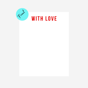 With Love Notecard