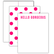 Load image into Gallery viewer, HELLO GORGEOUS - Set of 20 Notecards + 20 Envelopes
