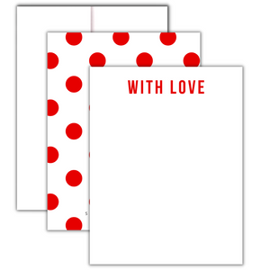 WITH LOVE NOTECARD SET